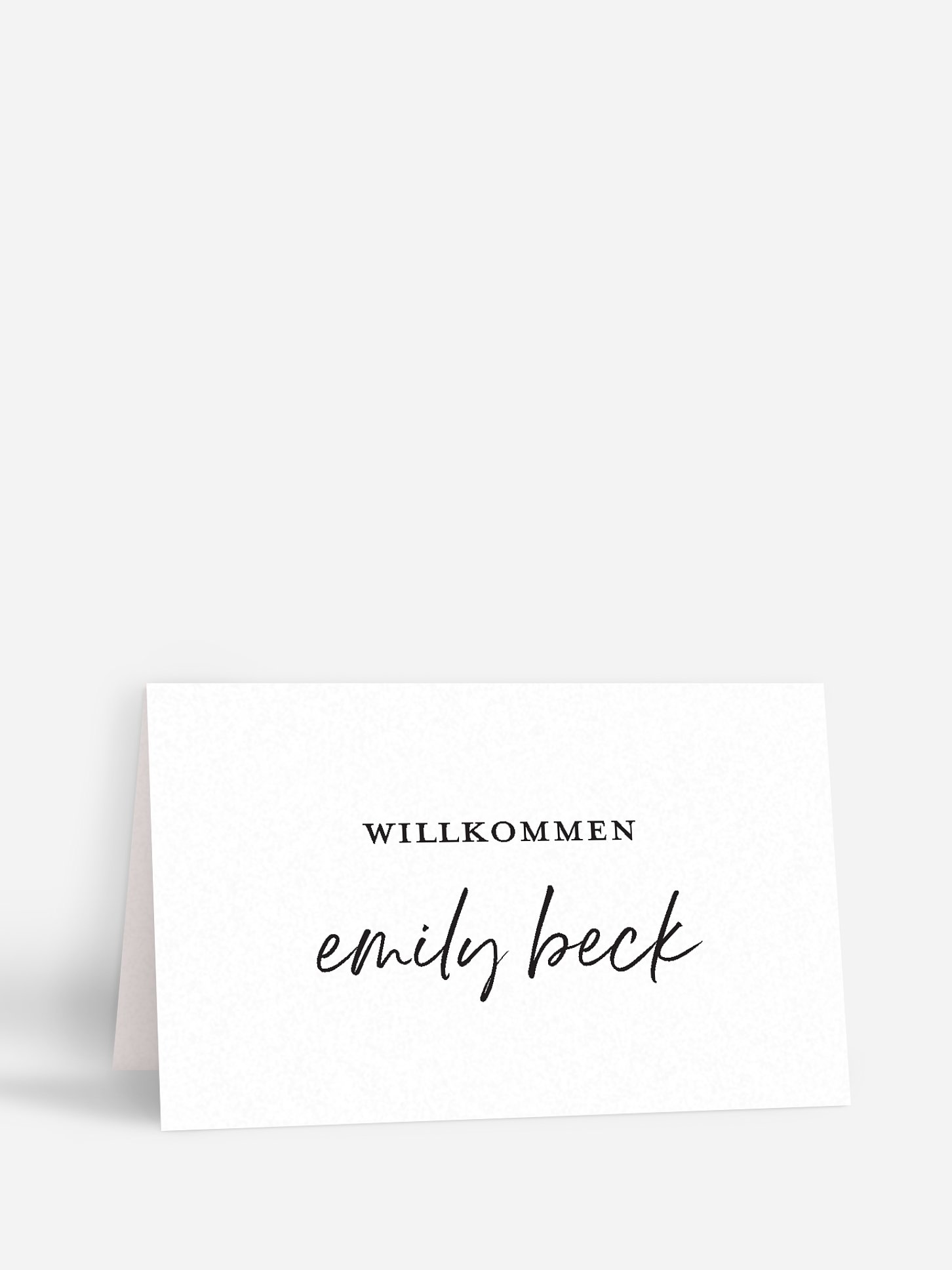Tischkarte Hochzeit My Type