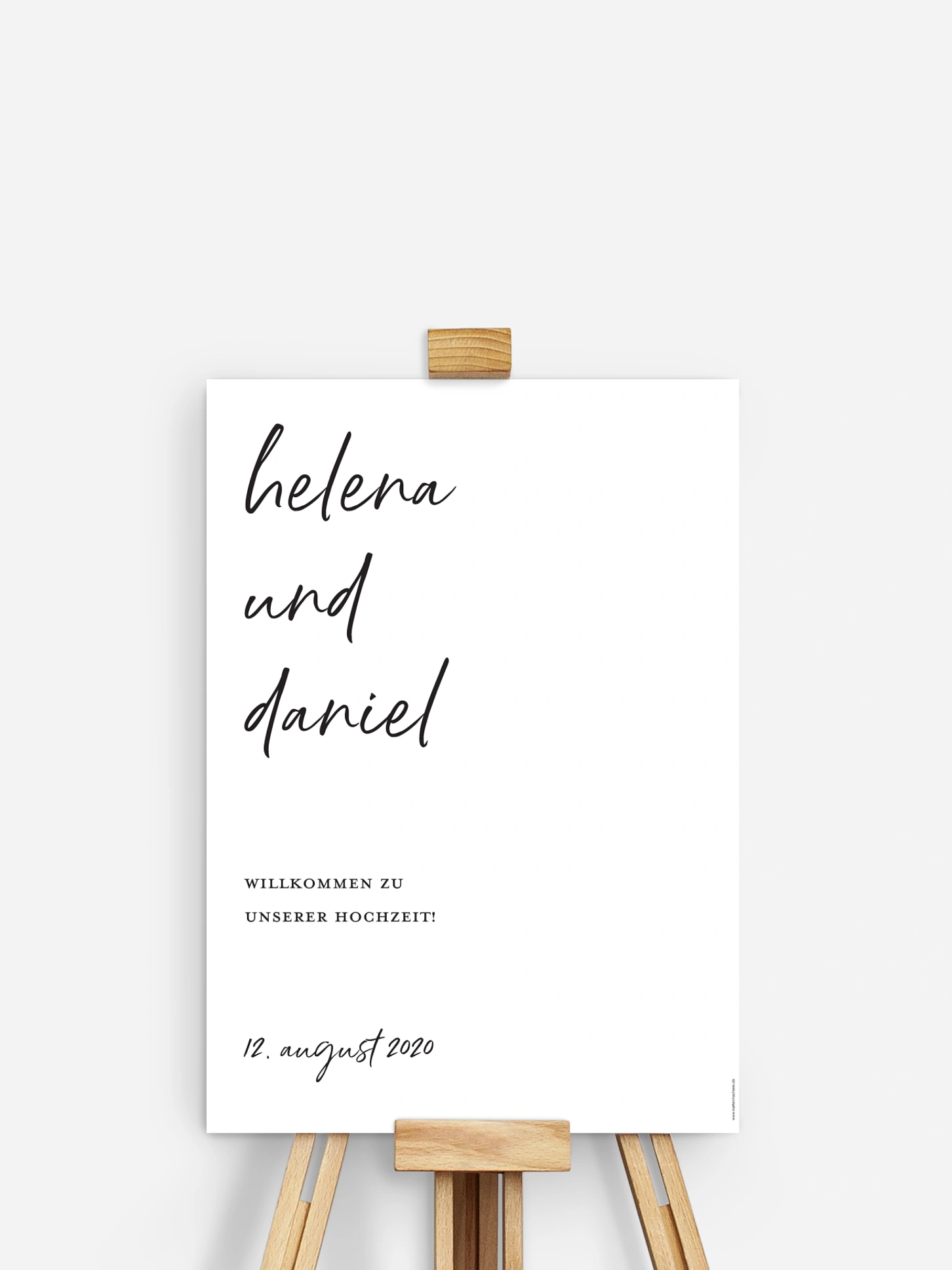 Willkommensschild My Type