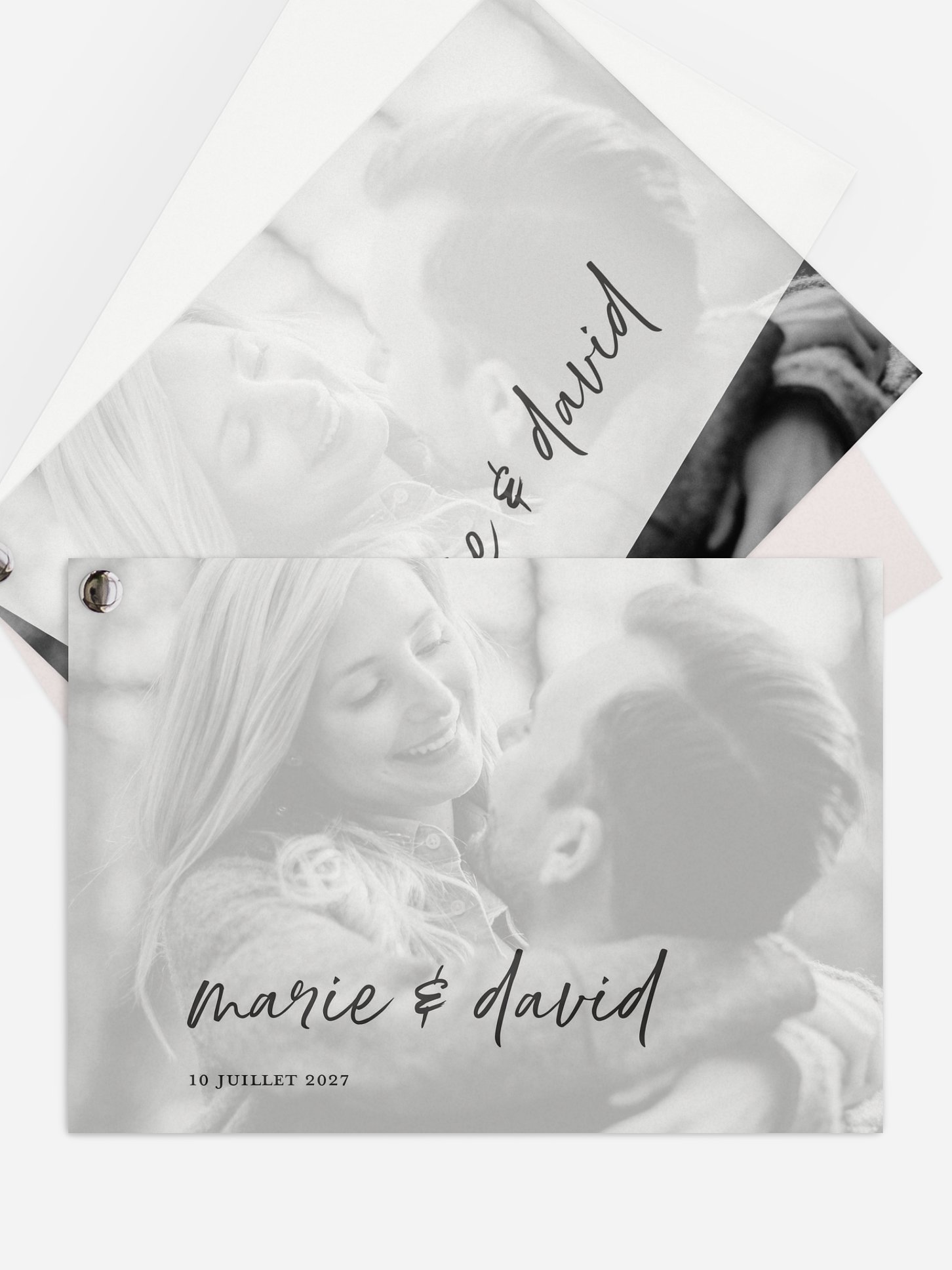 Faire-part de mariage Typo moderne