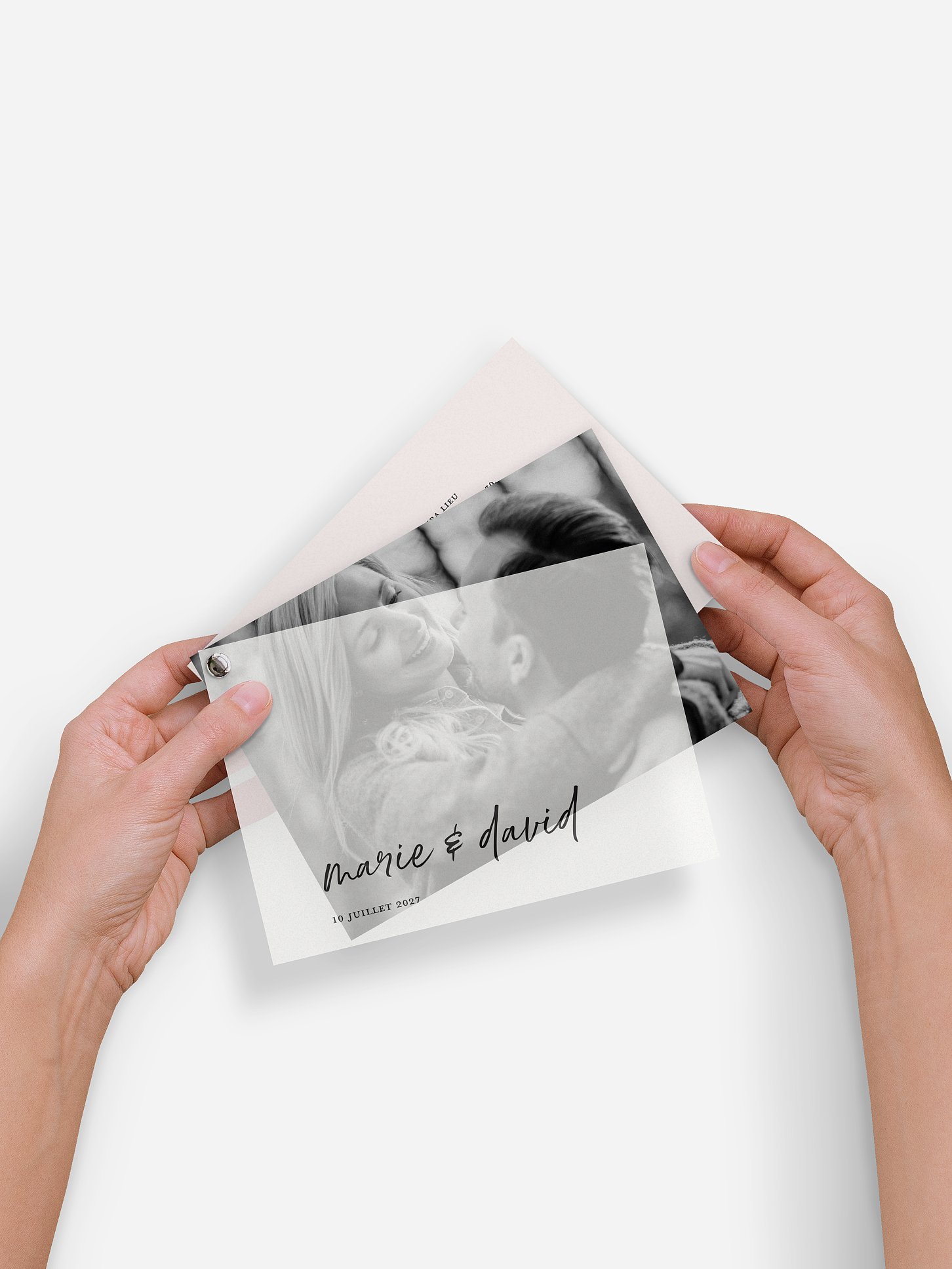 Faire-part de mariage Typo moderne
