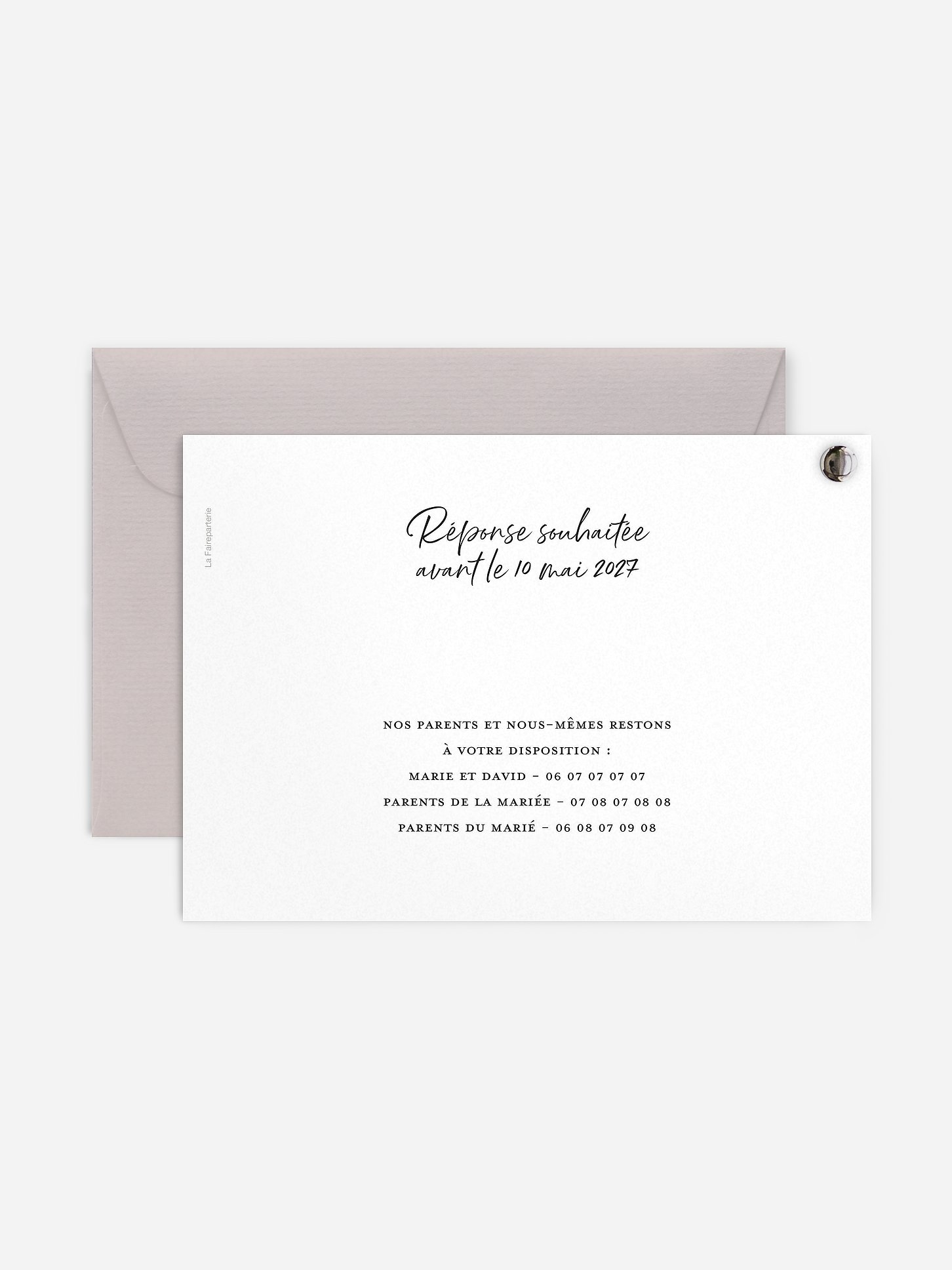 Faire-part de mariage Typo moderne