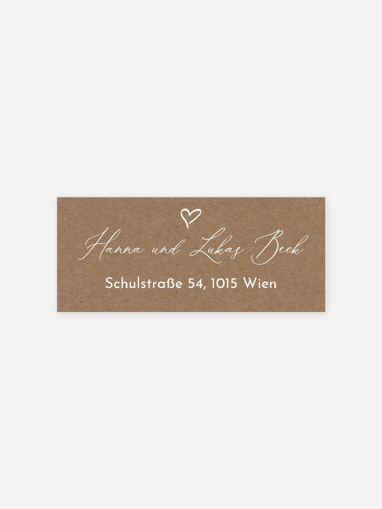 Absenderaufkleber Hochzeit First Love