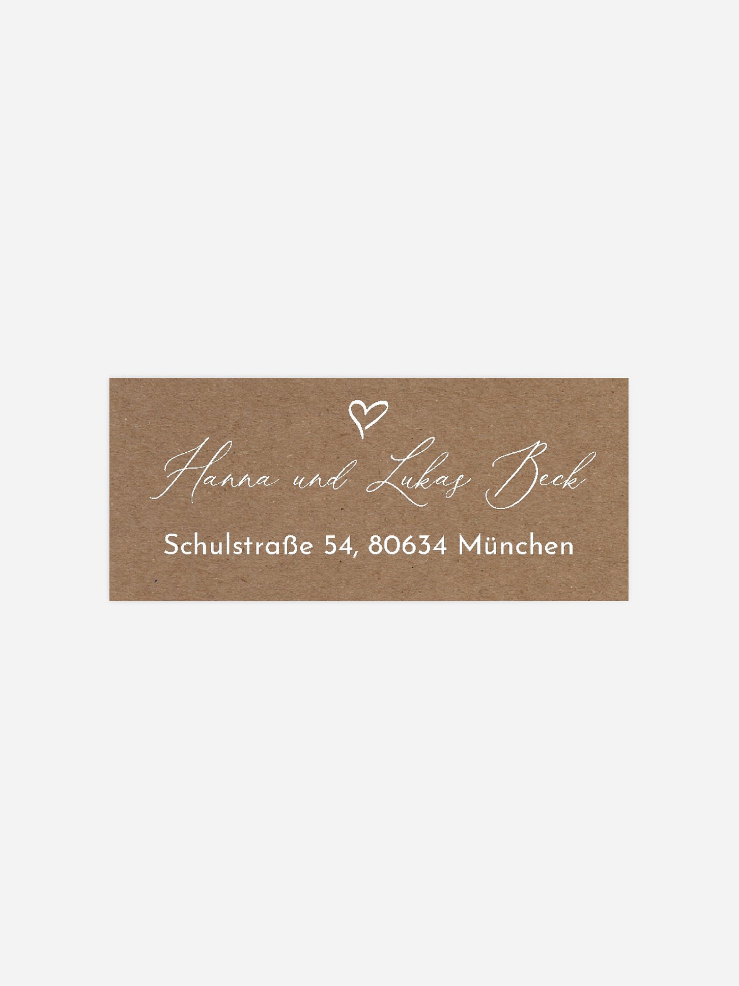 Absenderaufkleber Hochzeit First Love