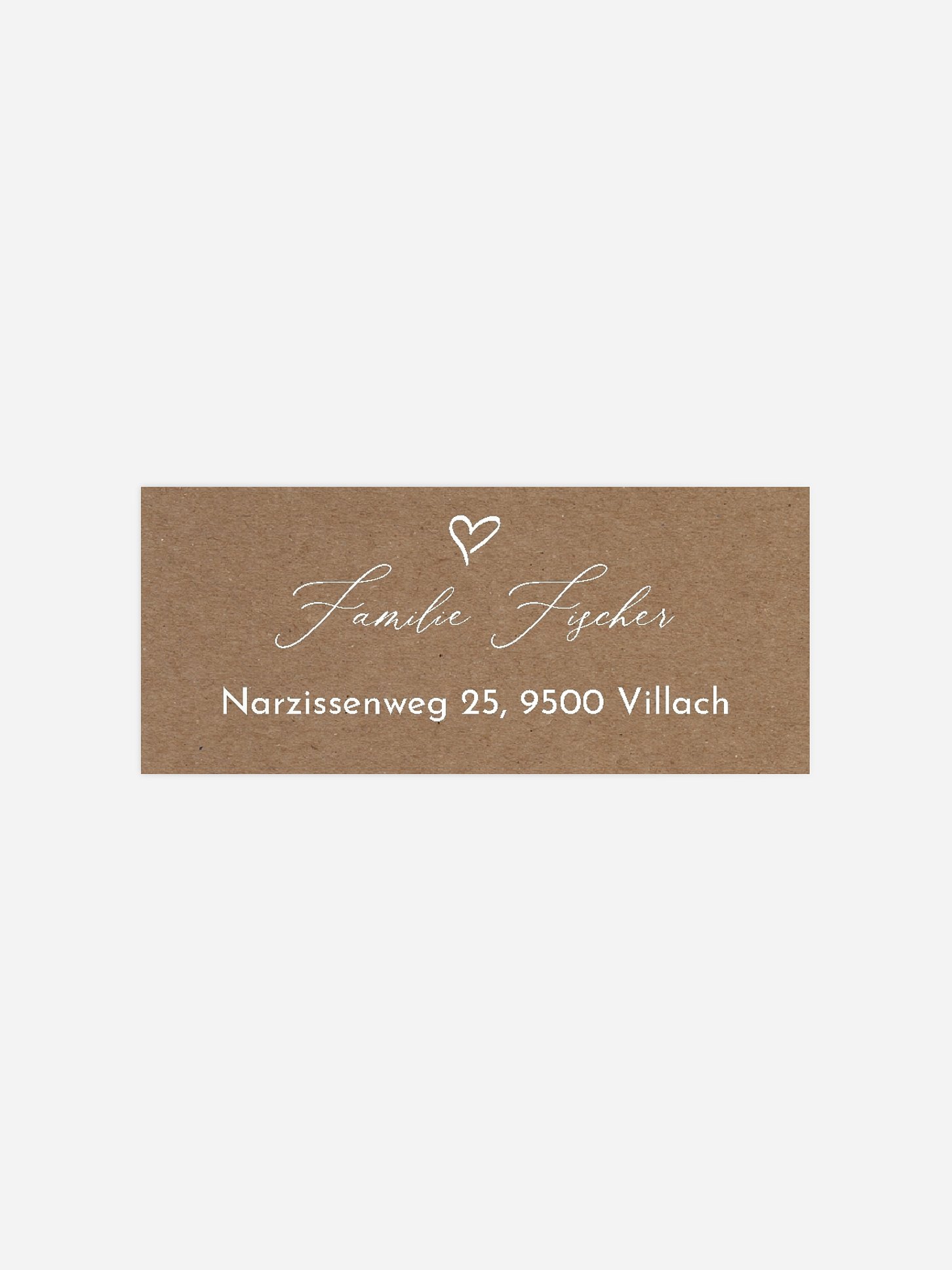 Absenderaufkleber Silberhochzeit First Love