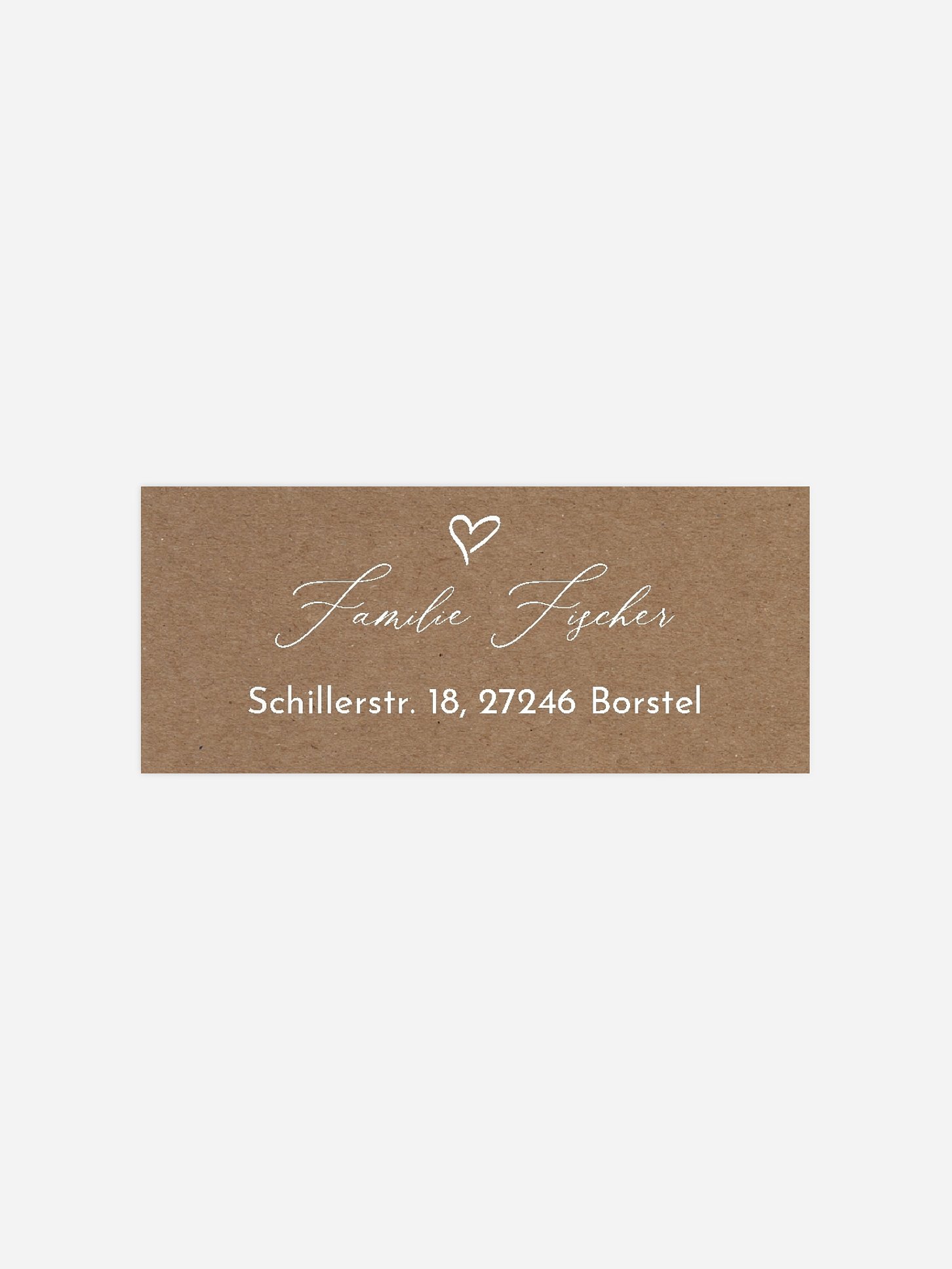 Absenderaufkleber Silberhochzeit First Love
