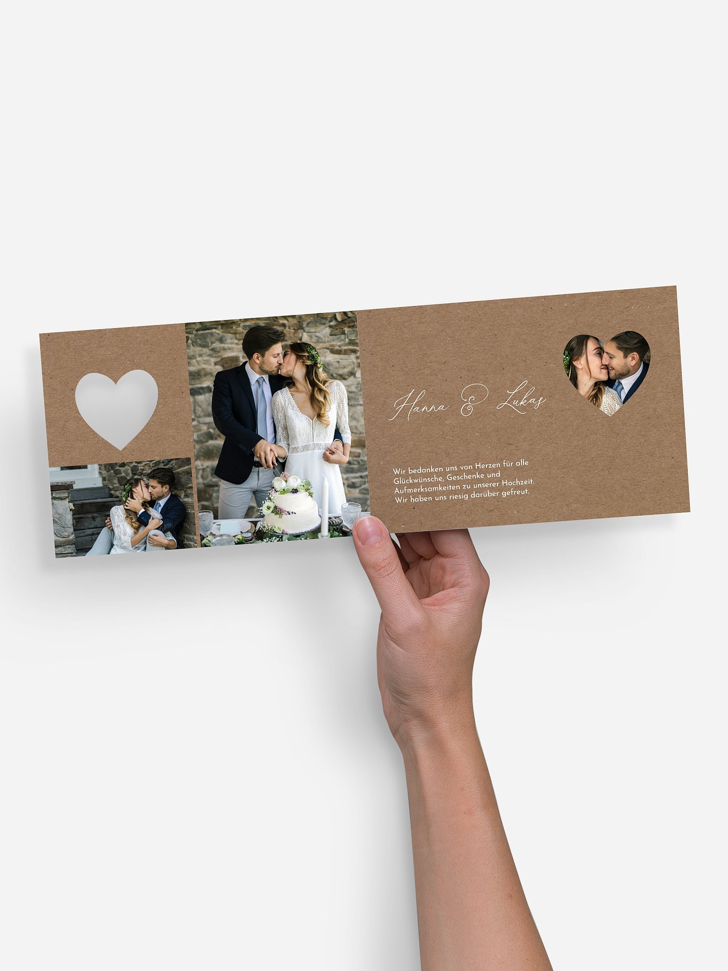 Dankeskarte Hochzeit First Love