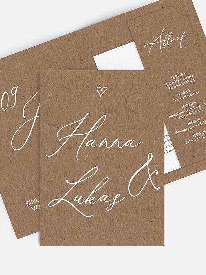 Hochzeitseinladung First Love