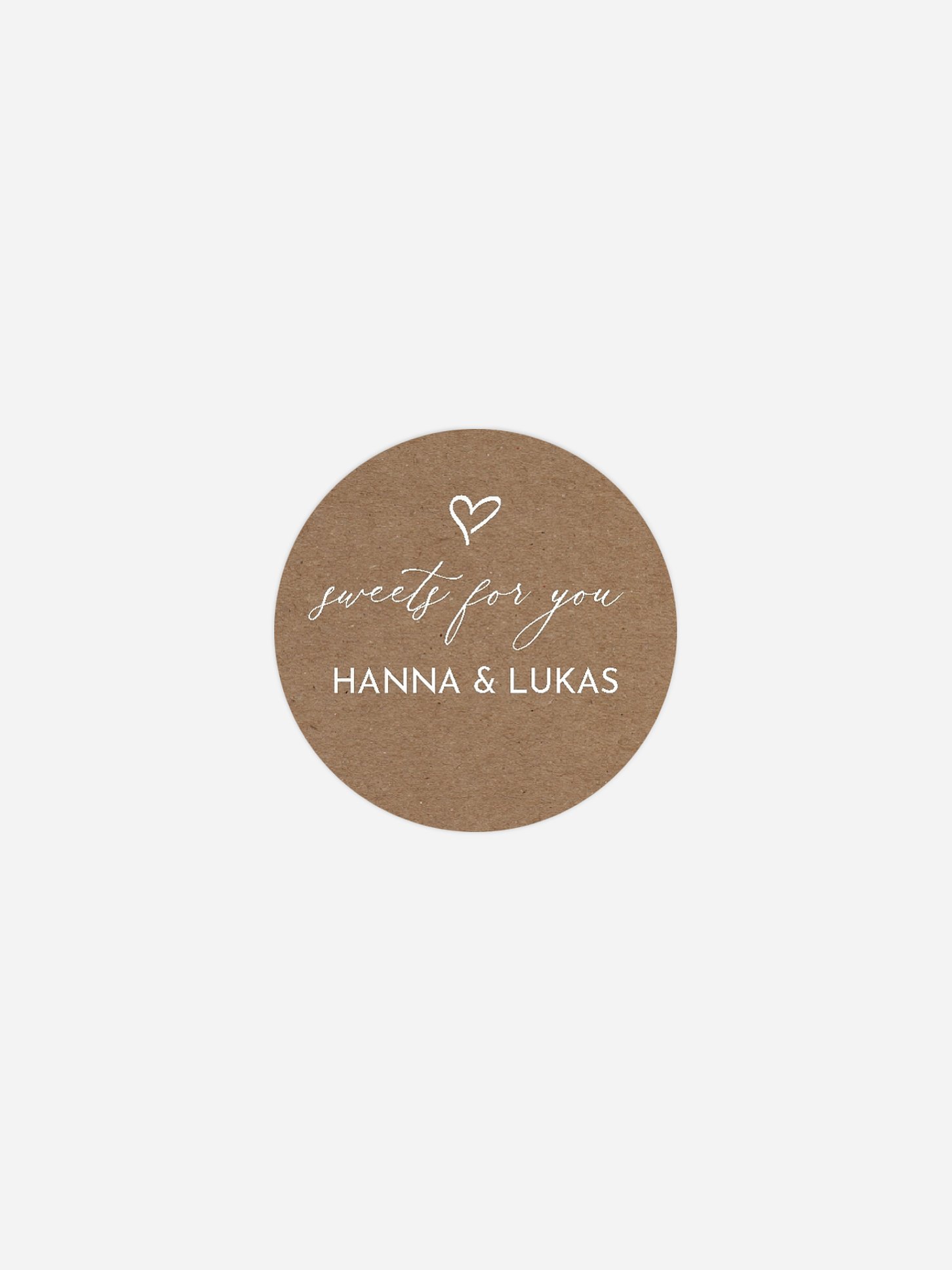 Geschenkaufkleber Hochzeit First Love