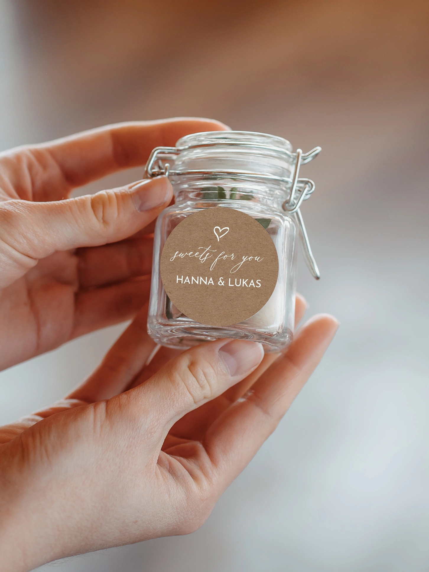 Geschenkaufkleber Hochzeit First Love