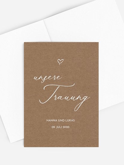 Kirchenheft Hochzeit First Love