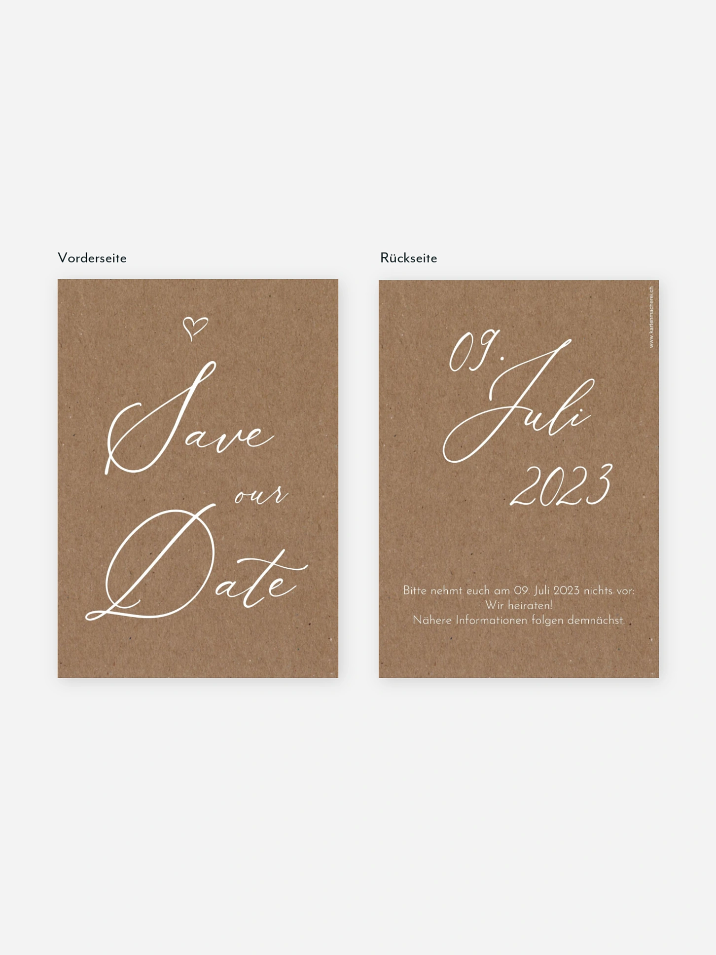 Save-the-Date Karte First Love