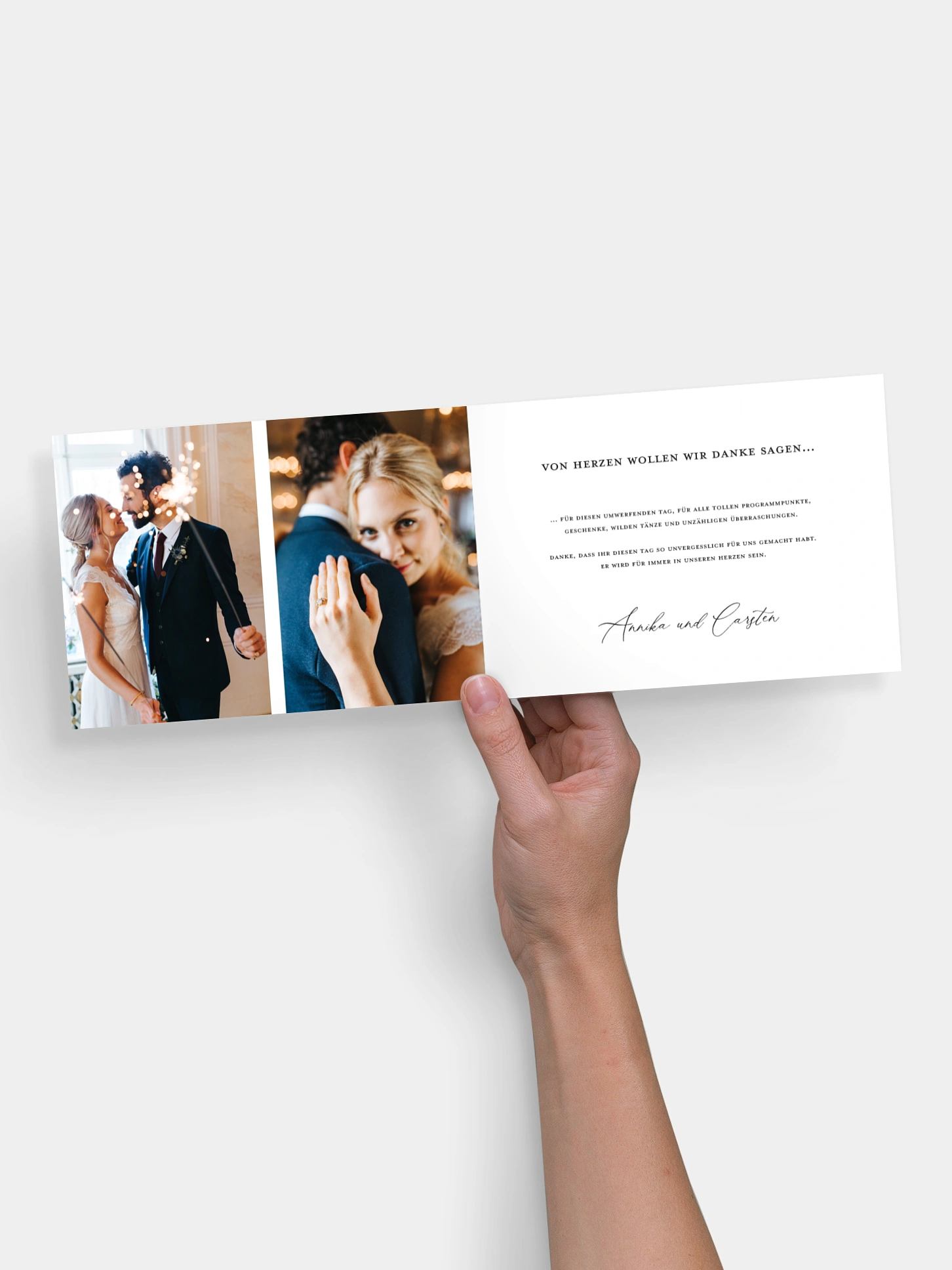 Dankeskarte Hochzeit Love Letter