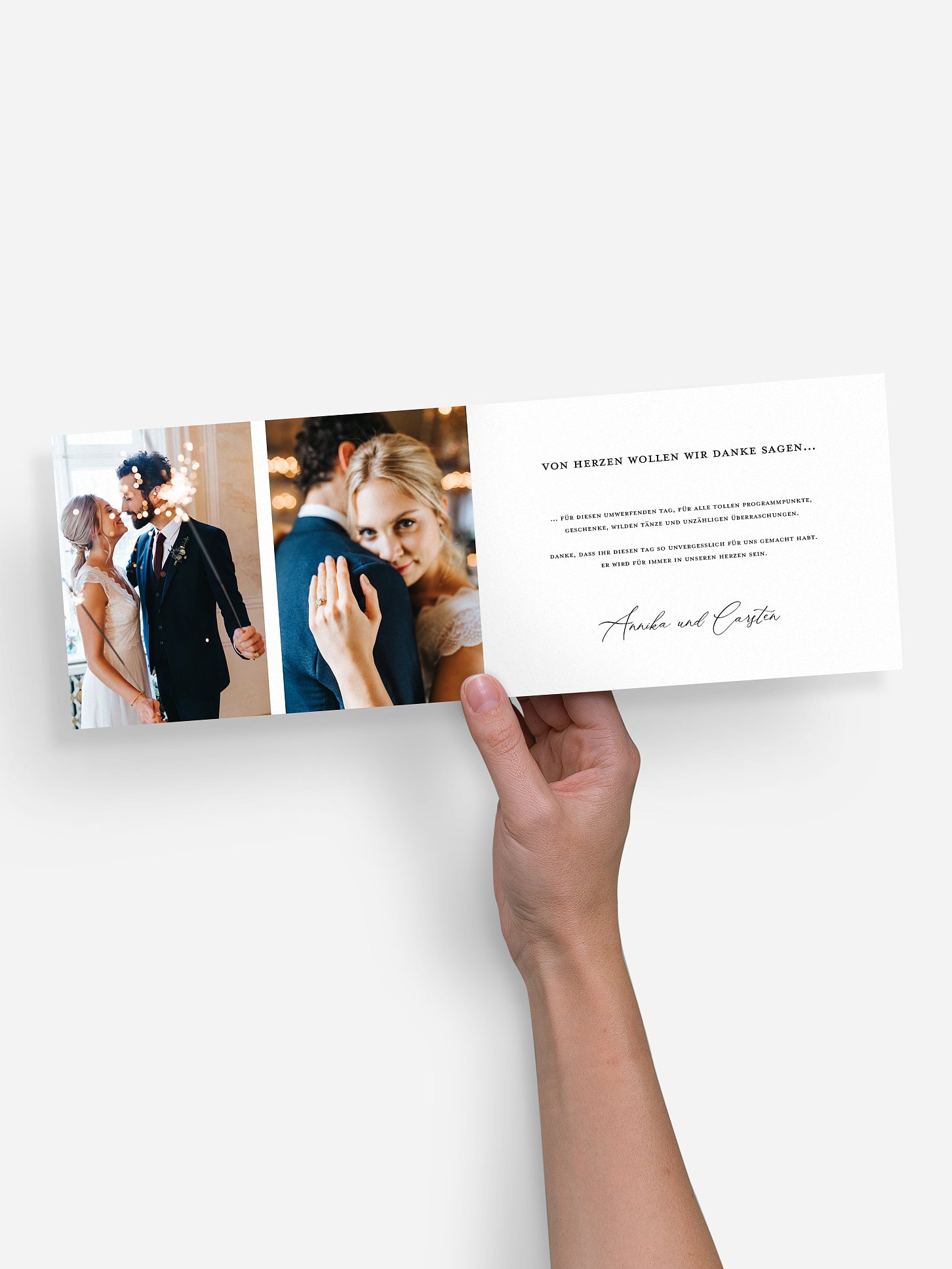 Dankeskarte Hochzeit Love Letter