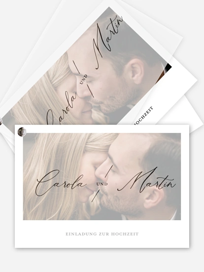 Hochzeitseinladung Love Letter