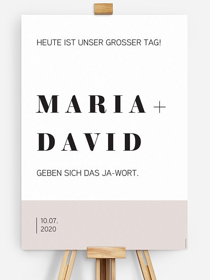 Willkommensschild Yours & Mine