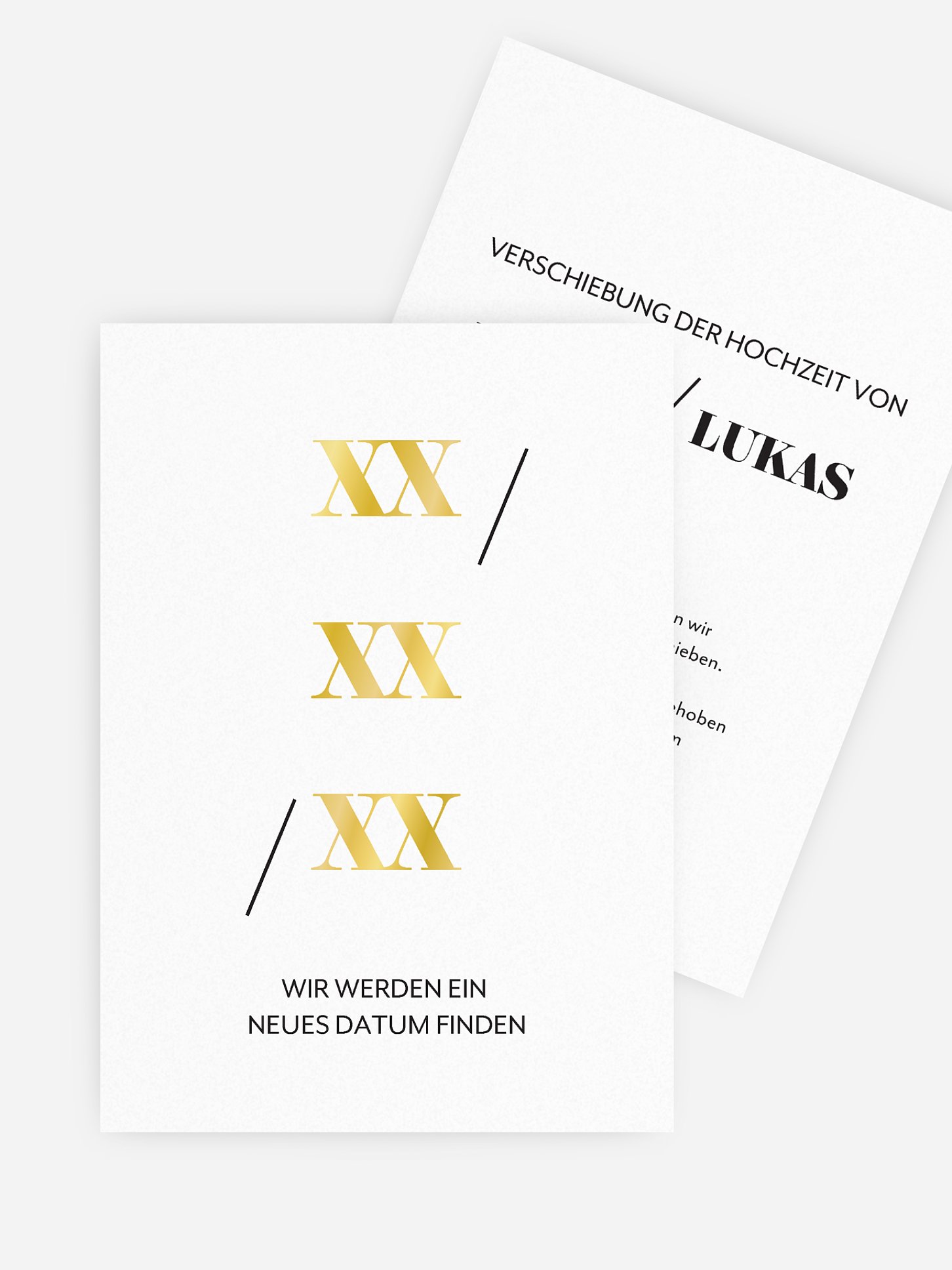 Change-the-Date Karte Date Night