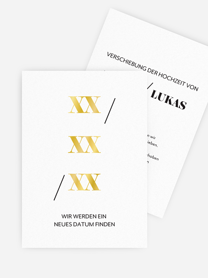 Change-the-Date Karte Date Night