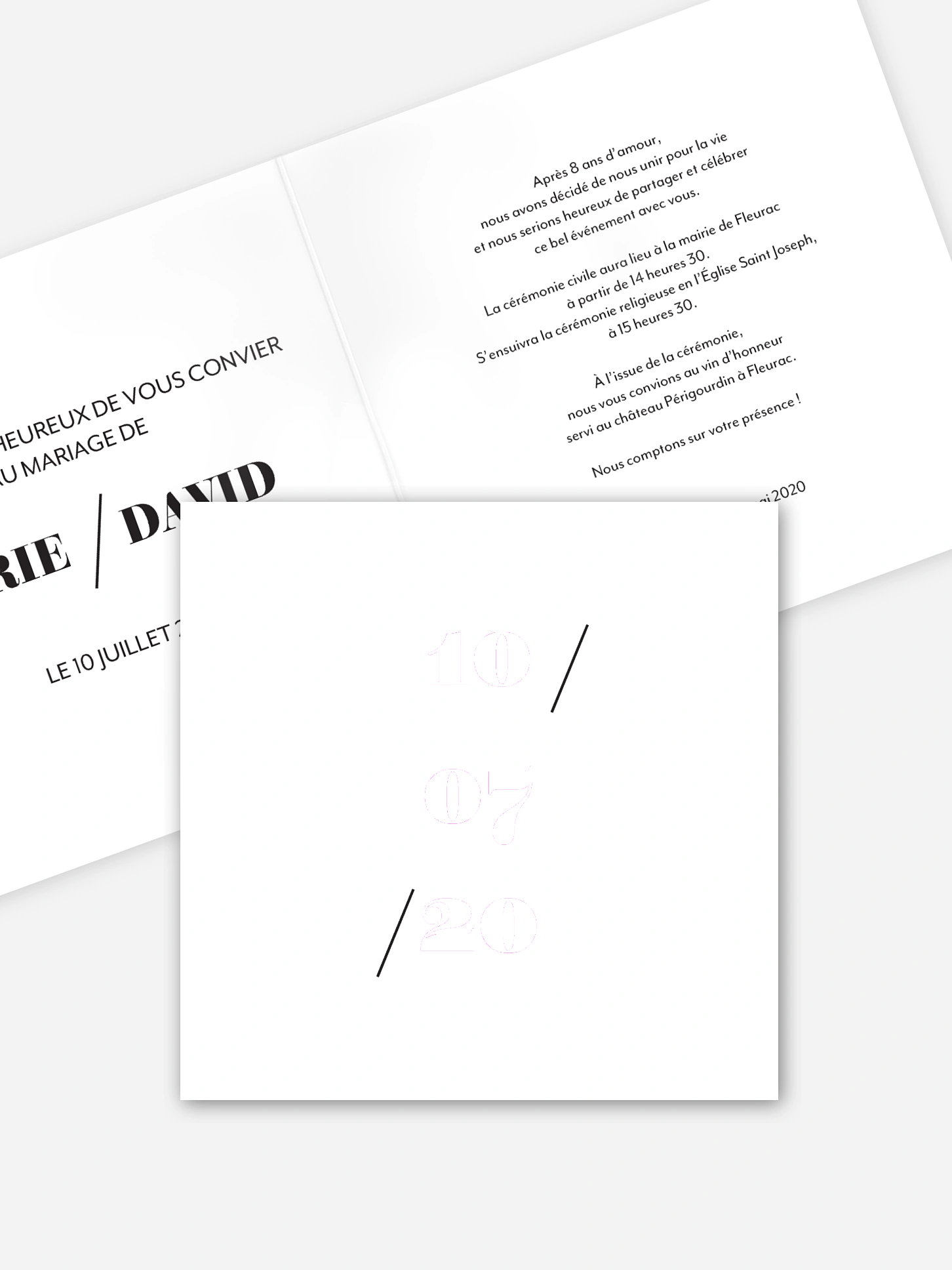 Faire-part de mariage Jour J