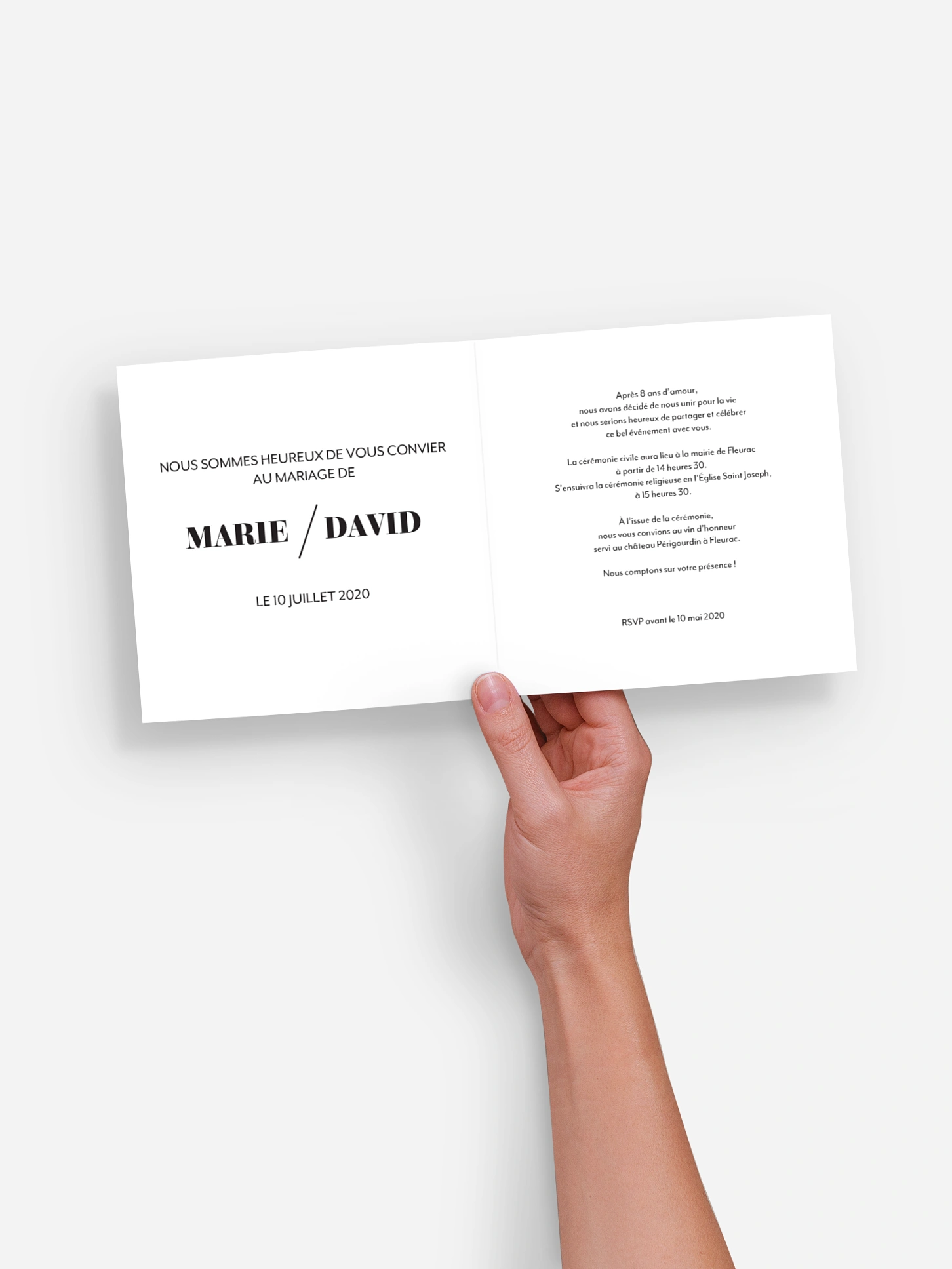 Faire-part de mariage Jour J