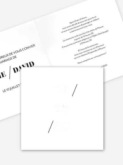 Faire-part de mariage Jour J
