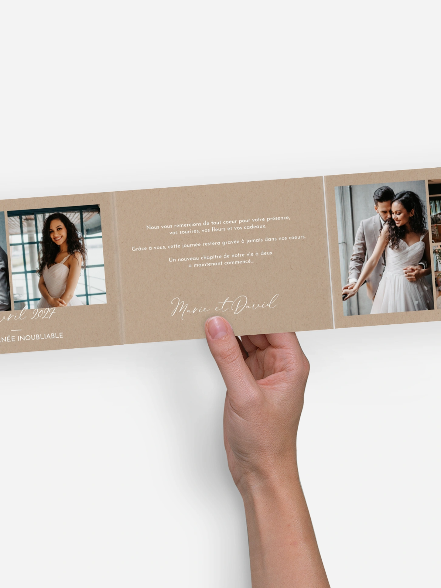 Carte de remerciements Le duo