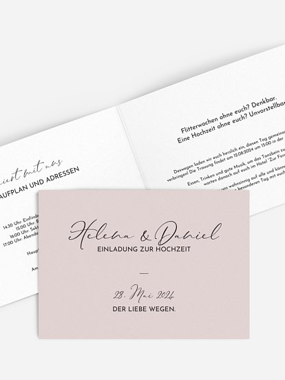 Hochzeitseinladung Duett