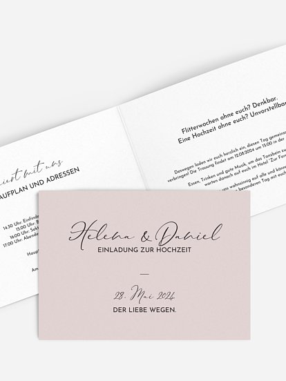 Hochzeitseinladung Duett