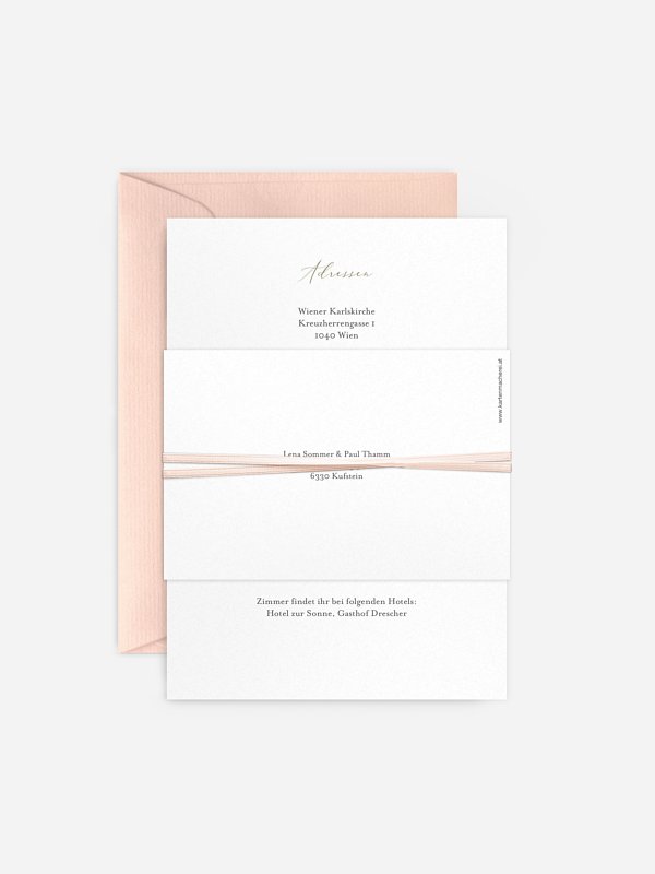 Hochzeitseinladung Blush Pampas