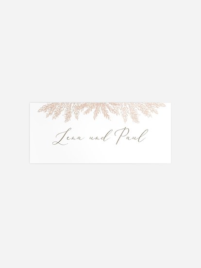 Geschenkaufkleber Hochzeit Blush Pampas
