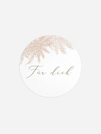 Geschenkaufkleber Hochzeit Blush Pampas