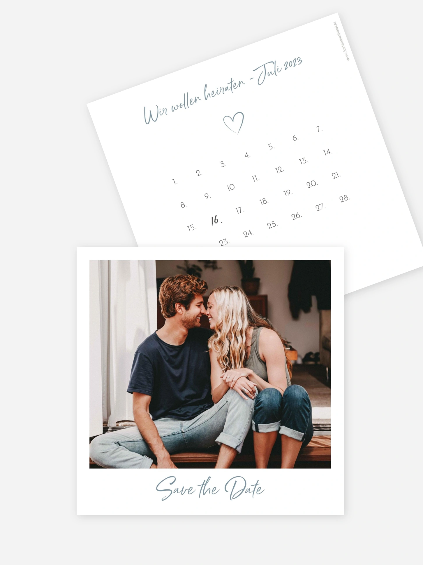 Save-the-Date Karte Analogbild