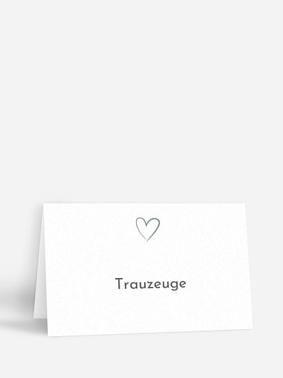 Tischkarte Hochzeit Analogbild