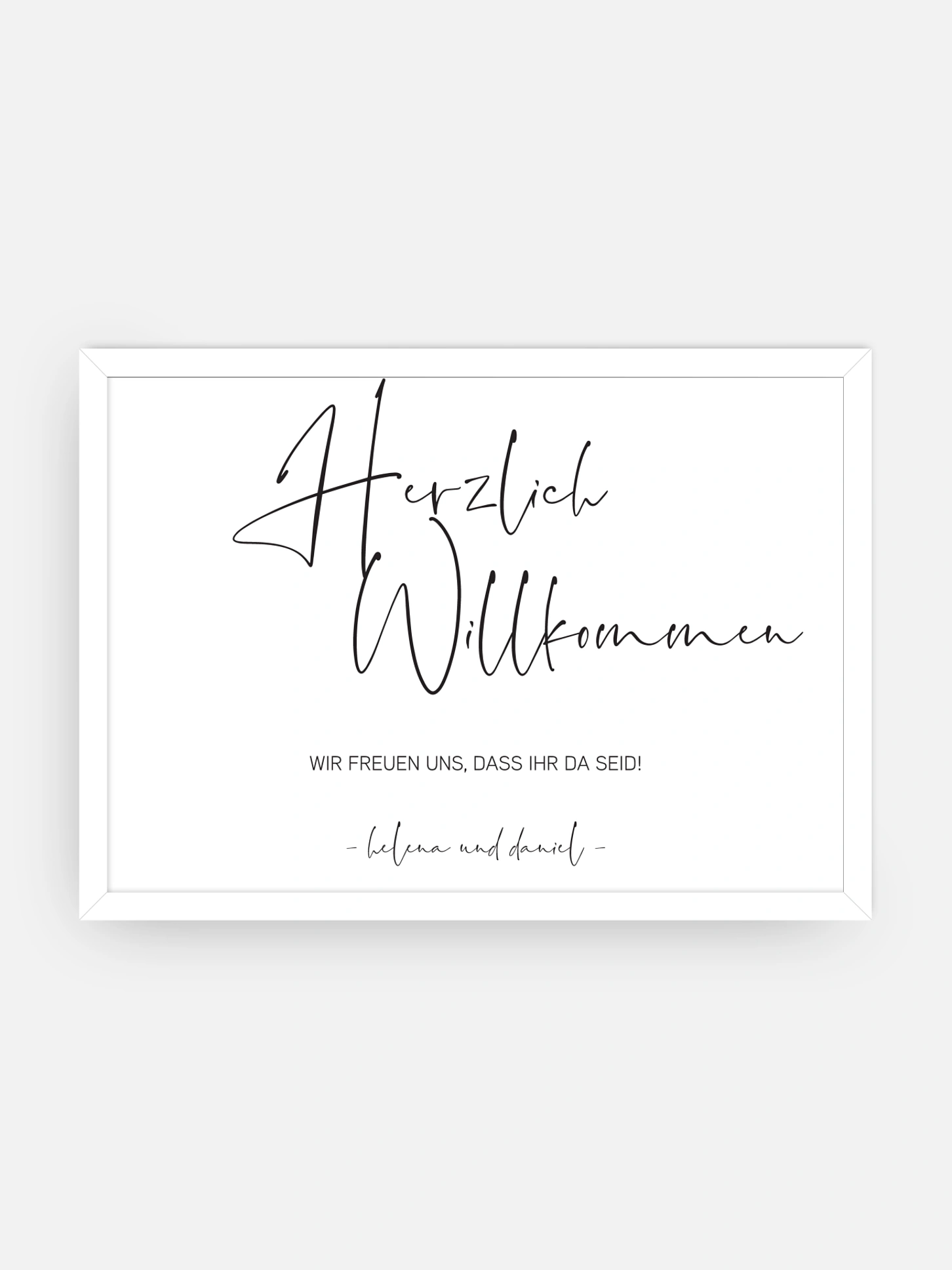 Willkommensschild Type Focus