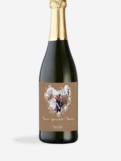 Étiquette bouteille de vin personnalisée – Classique – Mimosa Chroma