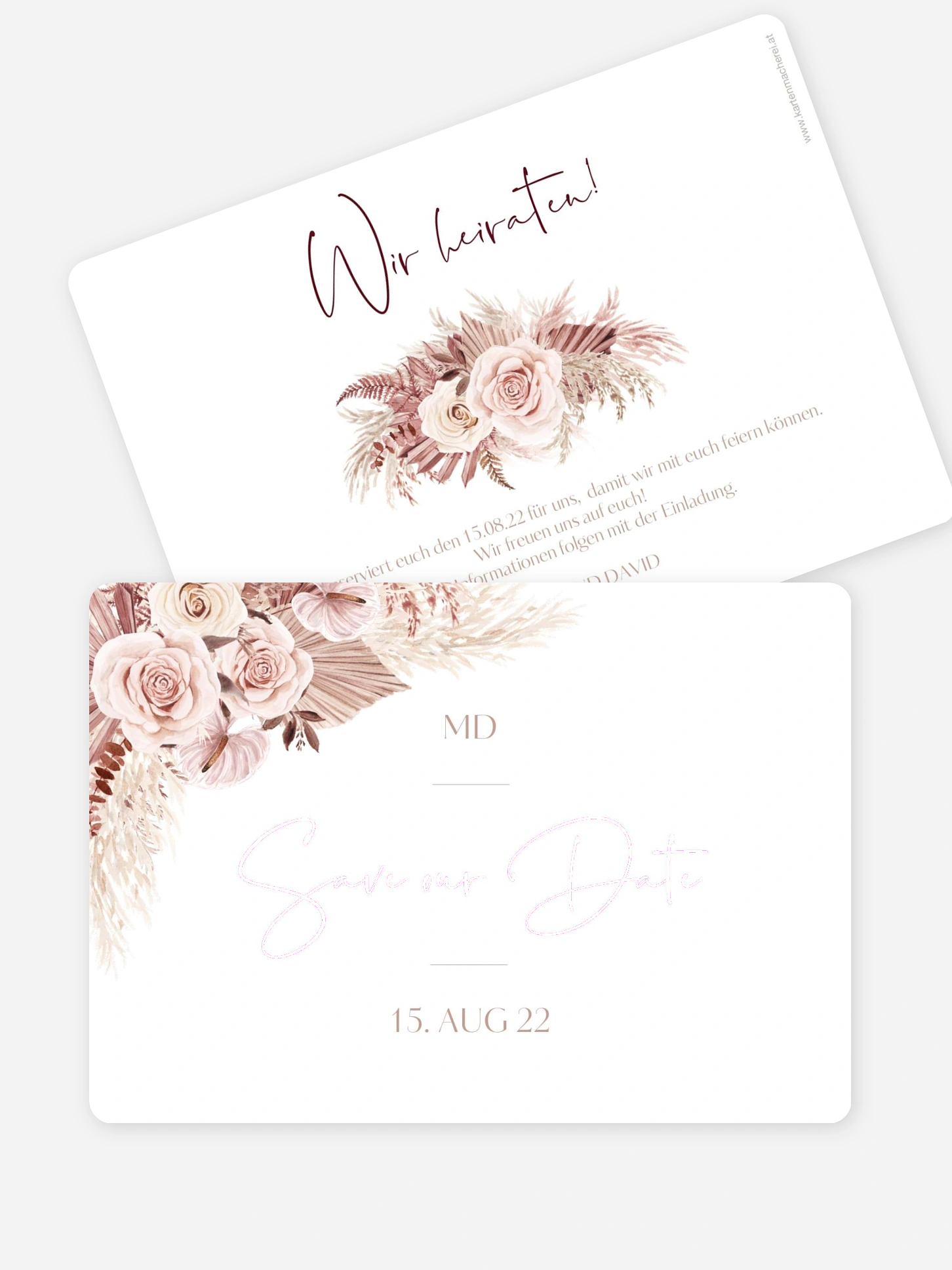 Save-the-Date Karte Terracotta Dreams