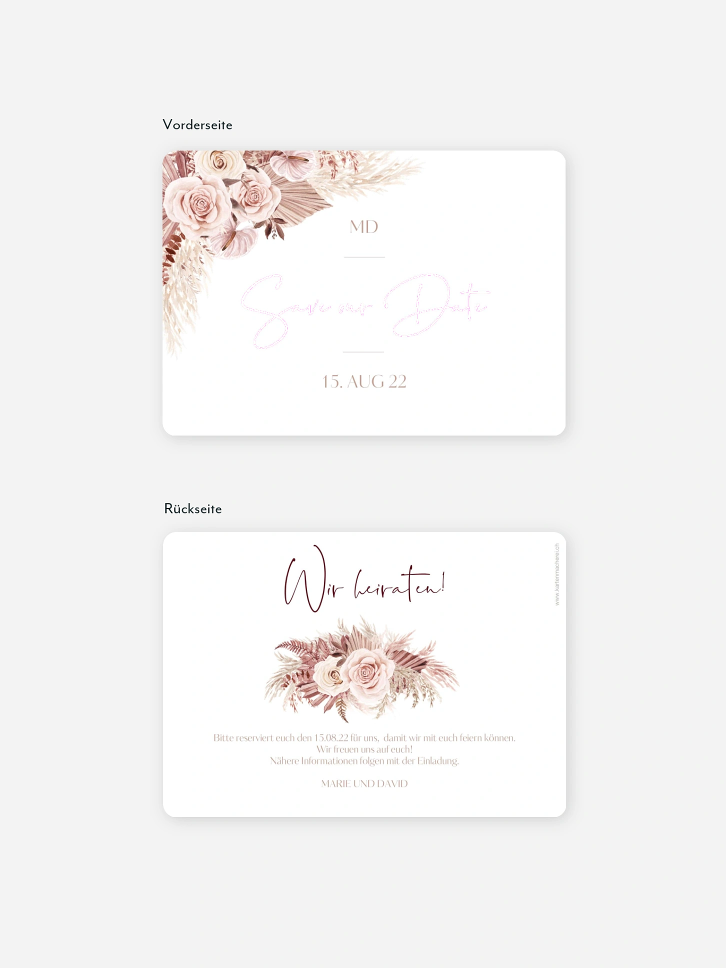 Save-the-Date Karte Terracotta Dreams