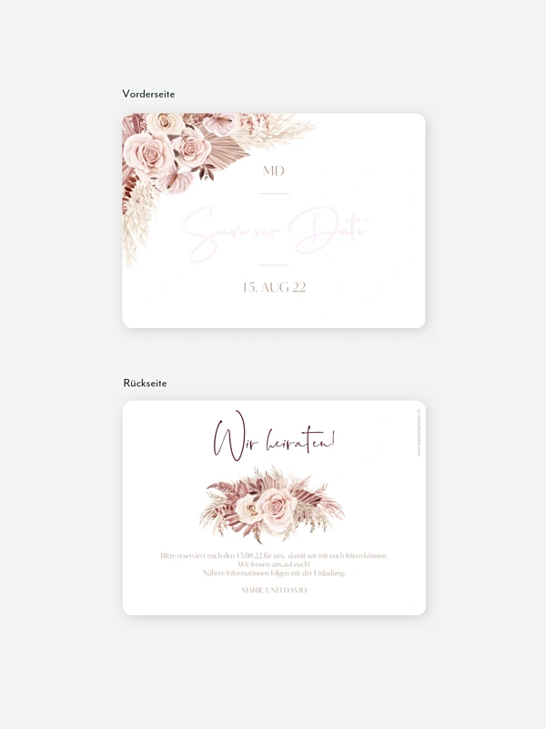 Save-the-Date Karte Terracotta Dreams