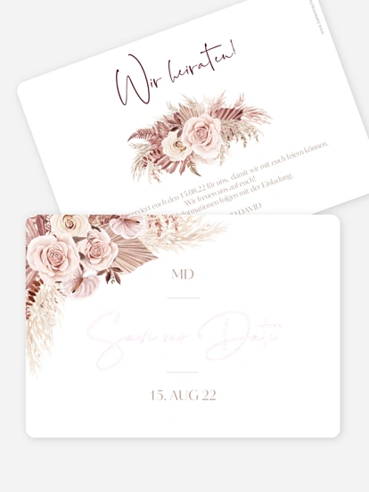 Save-the-Date Karte Terracotta Dreams