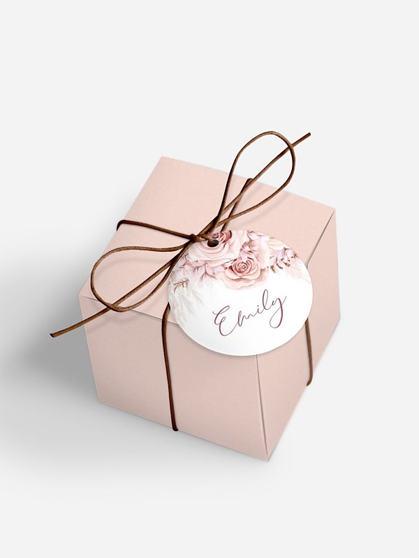 Gastgeschenkbox personalisiert Blush Bloom