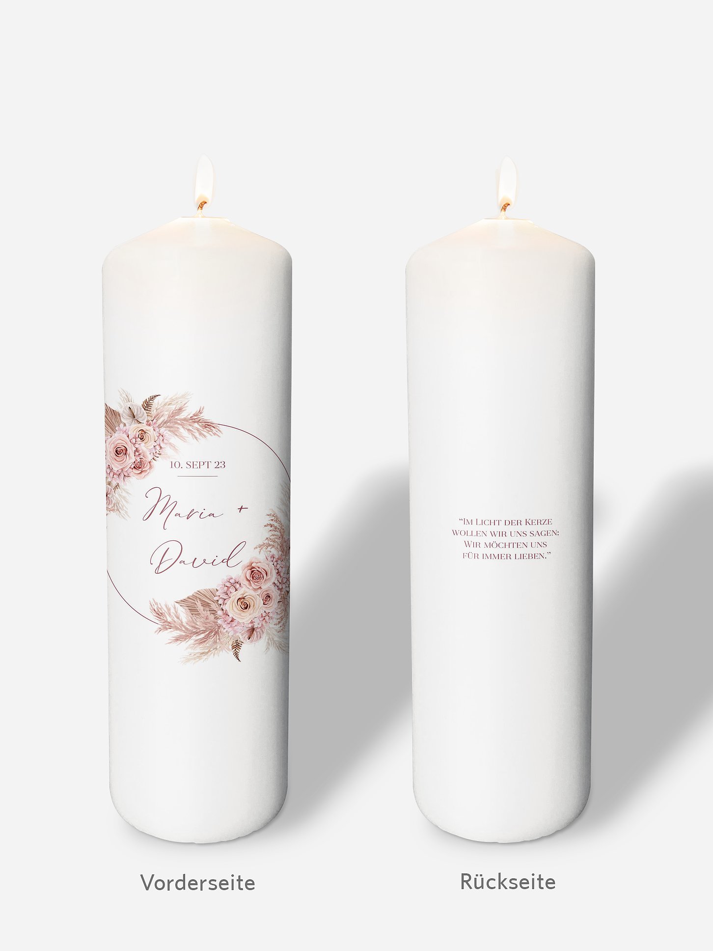 Hochzeitskerze Blush Bloom