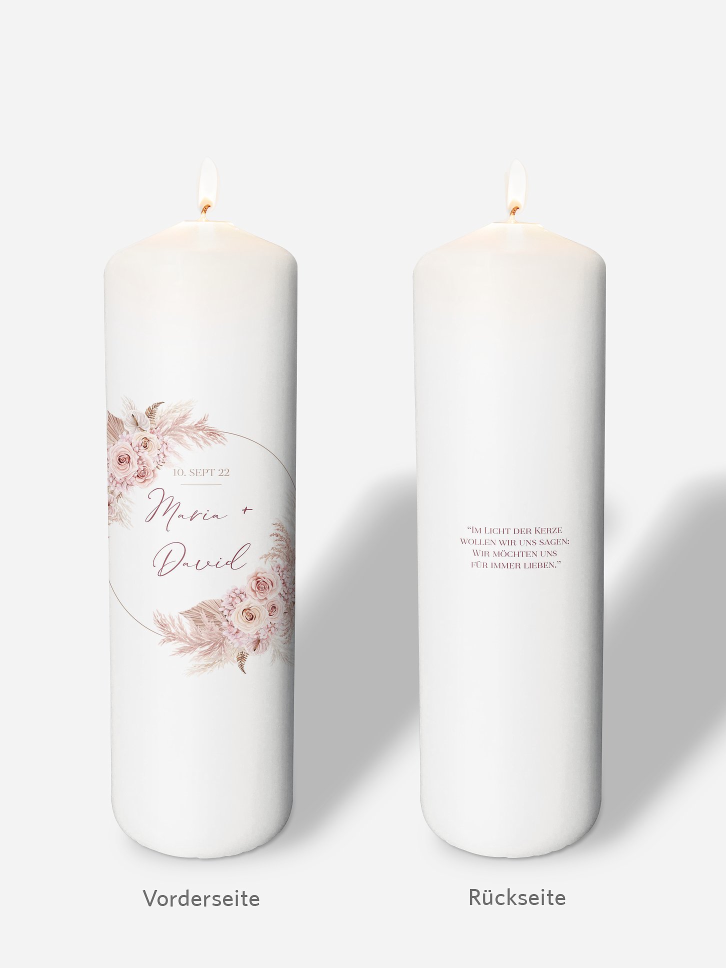 Hochzeitskerze Blush Bloom