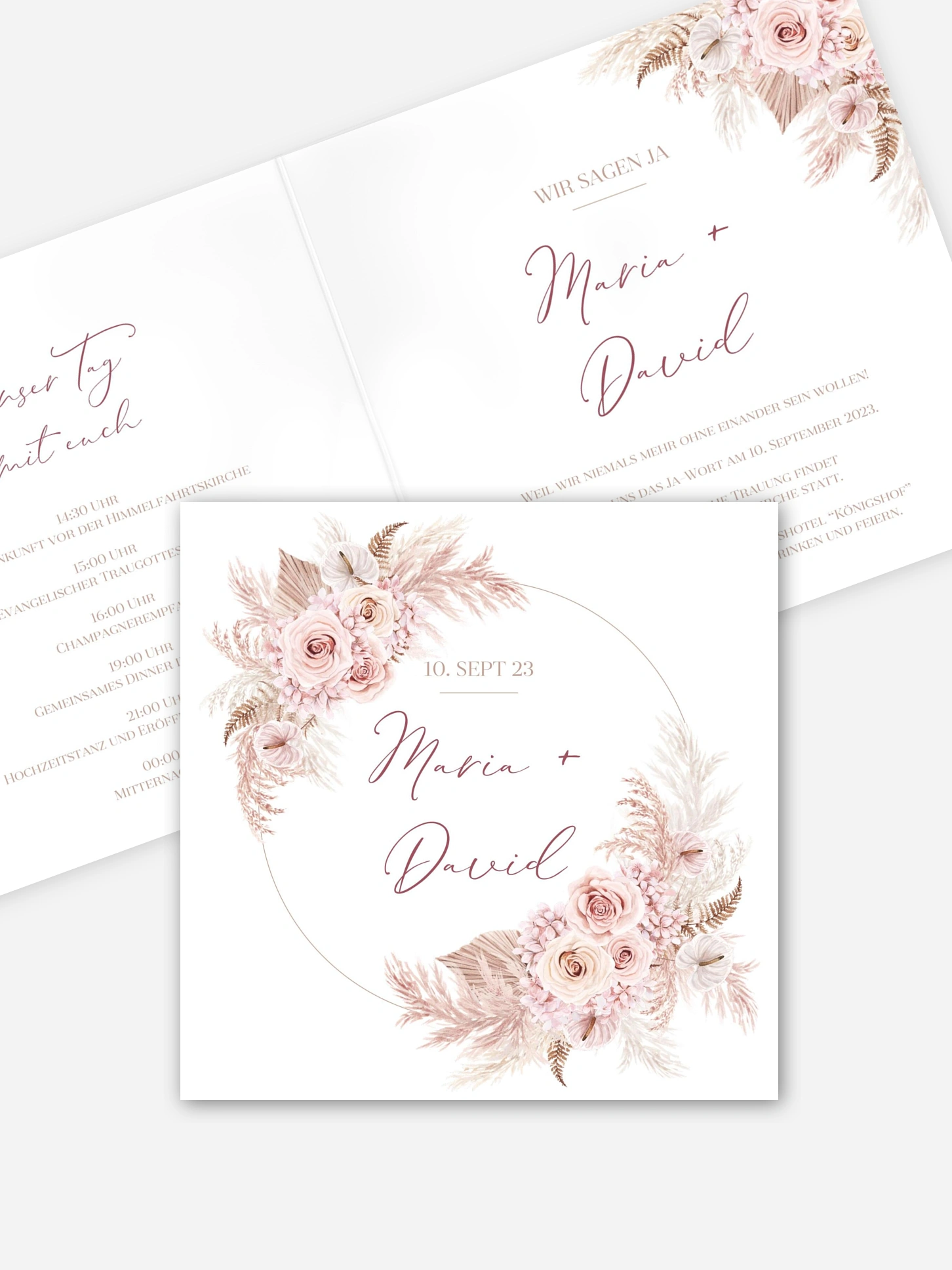Hochzeitseinladung Blush Bloom