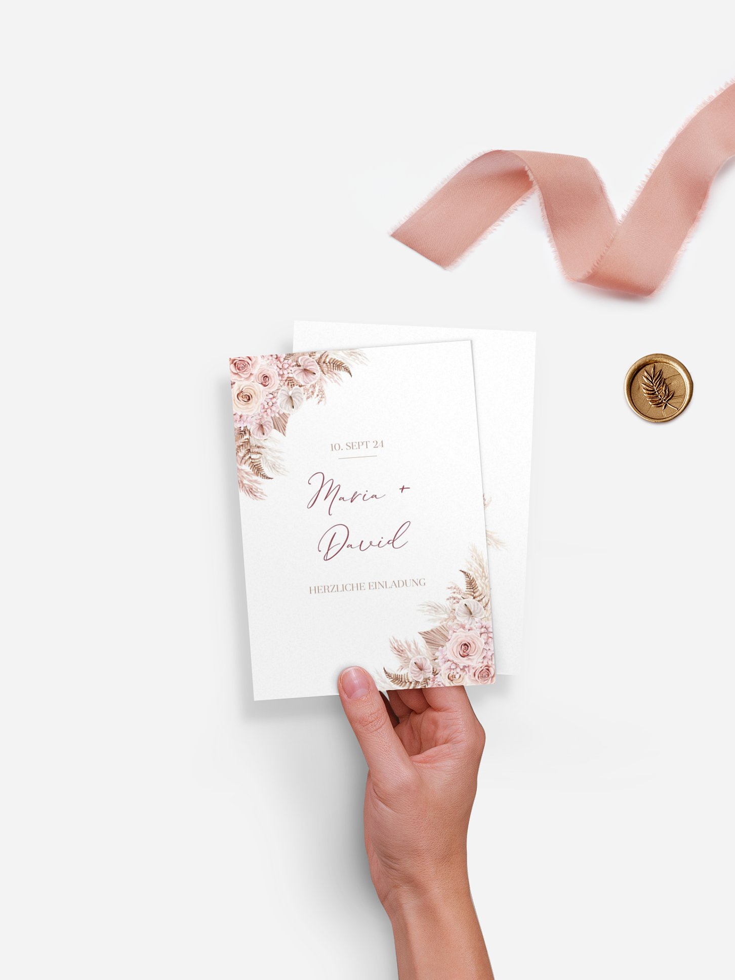 Hochzeitseinladung Blush Bloom