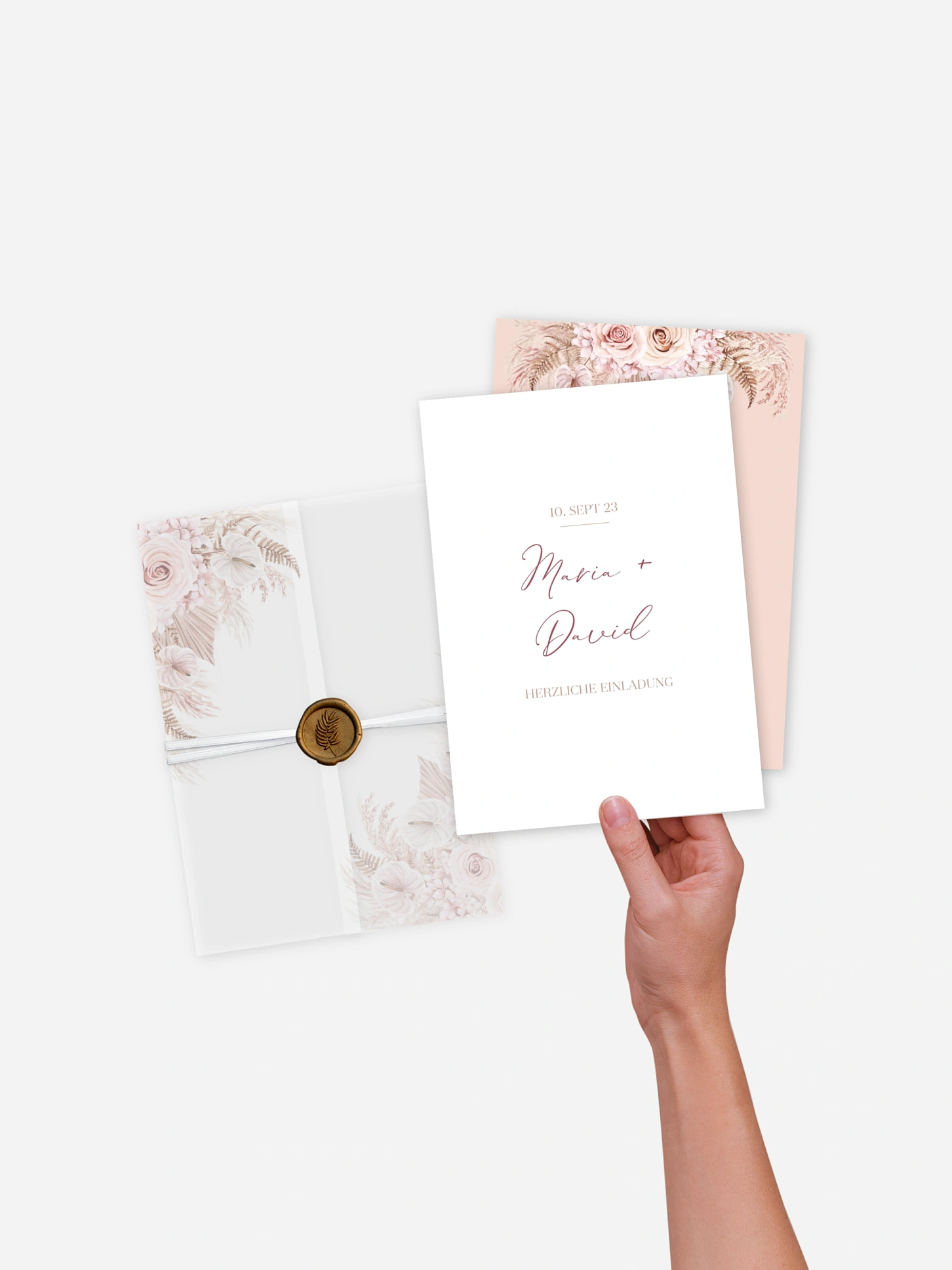 Hochzeitseinladung Blush Bloom