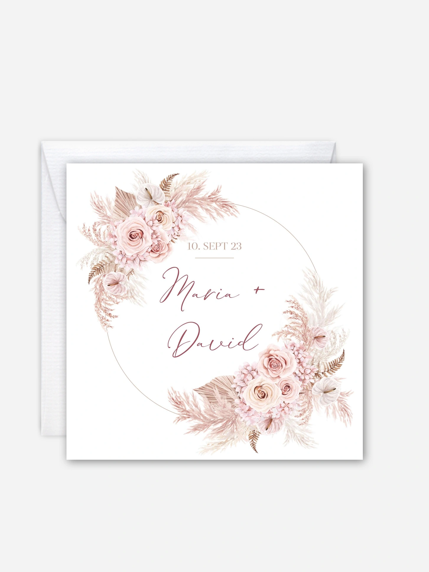 Hochzeitseinladung Blush Bloom