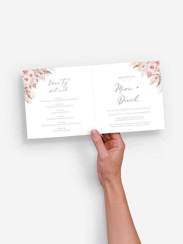 Hochzeitseinladung Blush Bloom
