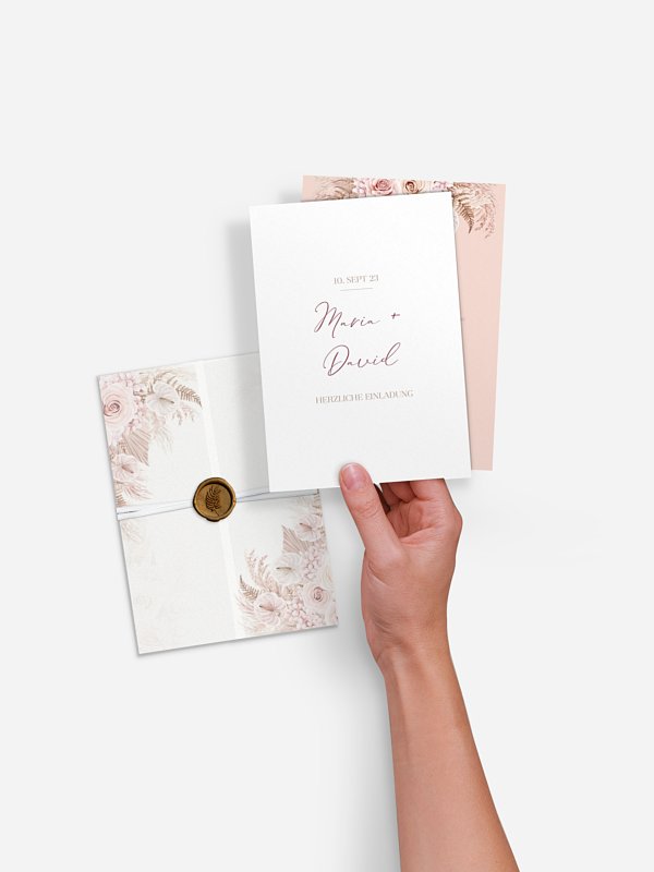 Hochzeitseinladung Blush Bloom
