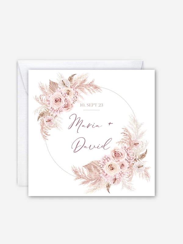 Hochzeitseinladung Blush Bloom