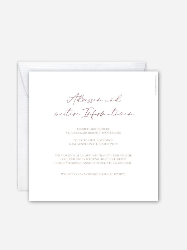 Hochzeitseinladung Blush Bloom