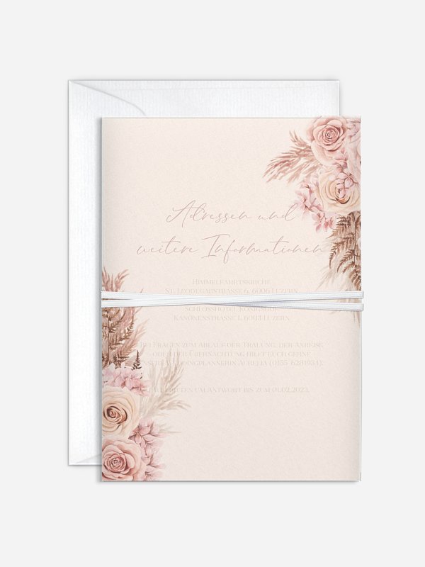 Hochzeitseinladung Blush Bloom